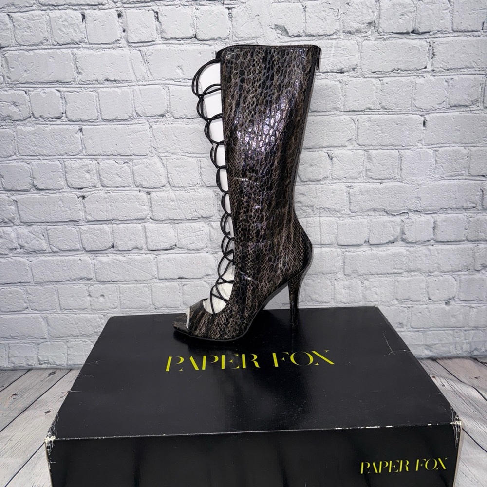 NWT! Paper Fox Knee High Boots - Picture 5 of 8